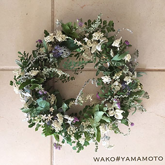 4/10(水)~なくなり次第終了<br>WAKO#YAMAMOTO リース展