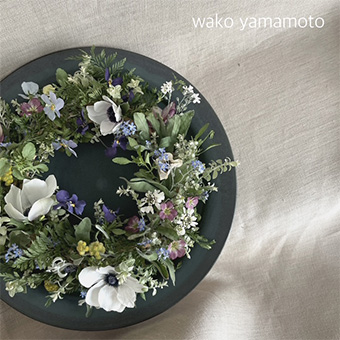 【札幌】5/3(土)～無くなり次第終了<br>初夏の草花 ～wako yamamotoリース展～