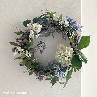 【経堂コルティ】7/5(土)~なくなり次第終了<br> wako yamamoto夏のリース展