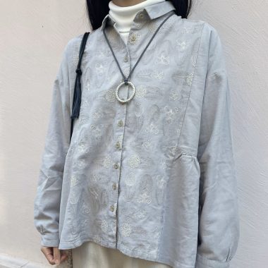 【新春を想う、お花の刺繍ウエア-ボタニカル刺繍シリーズ】